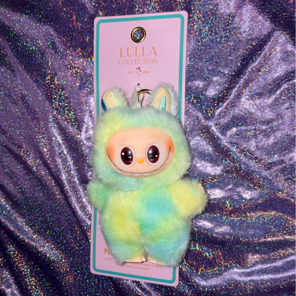 Green Plush Bag Charm